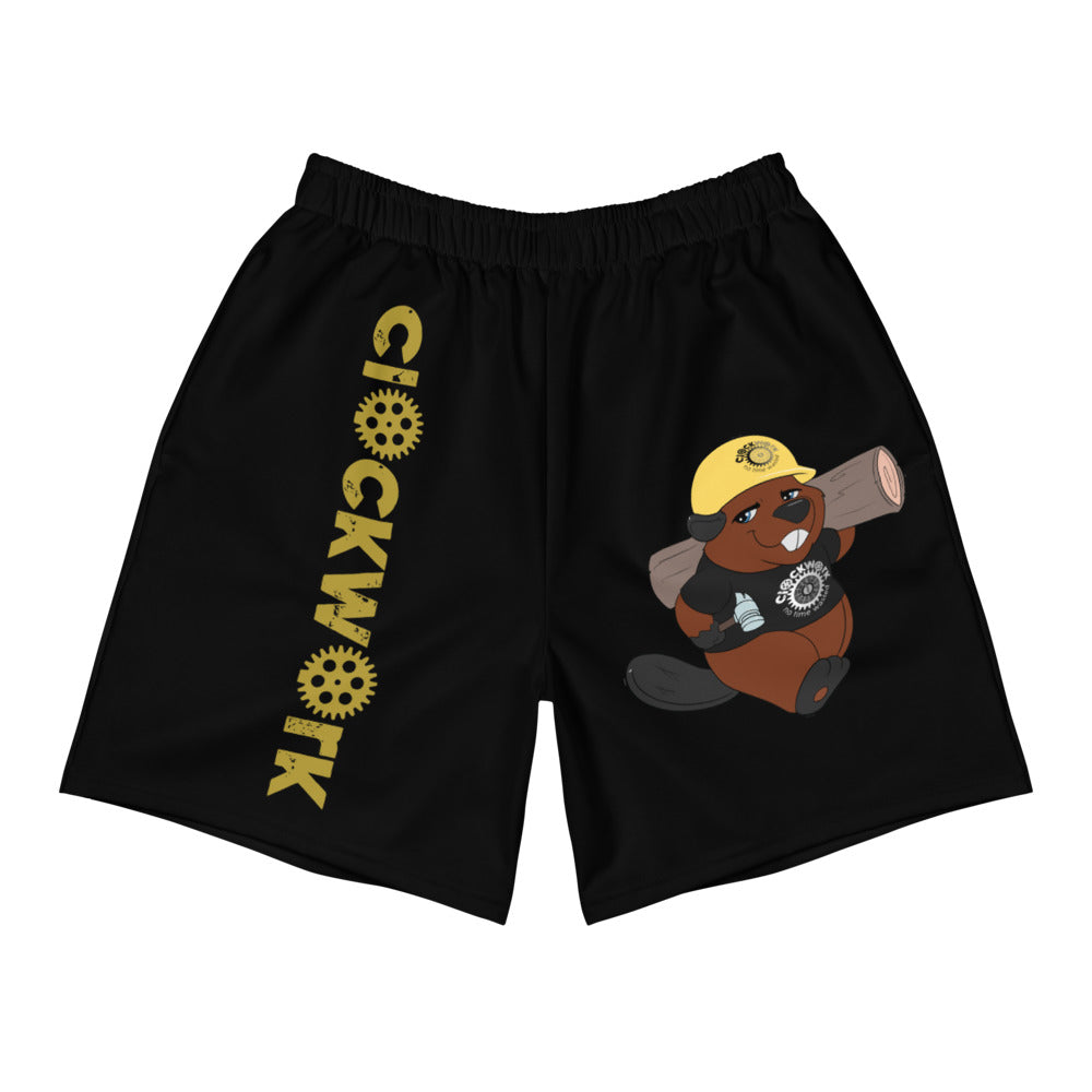 Clockwork Beaver Men's Athletic Long Shorts
