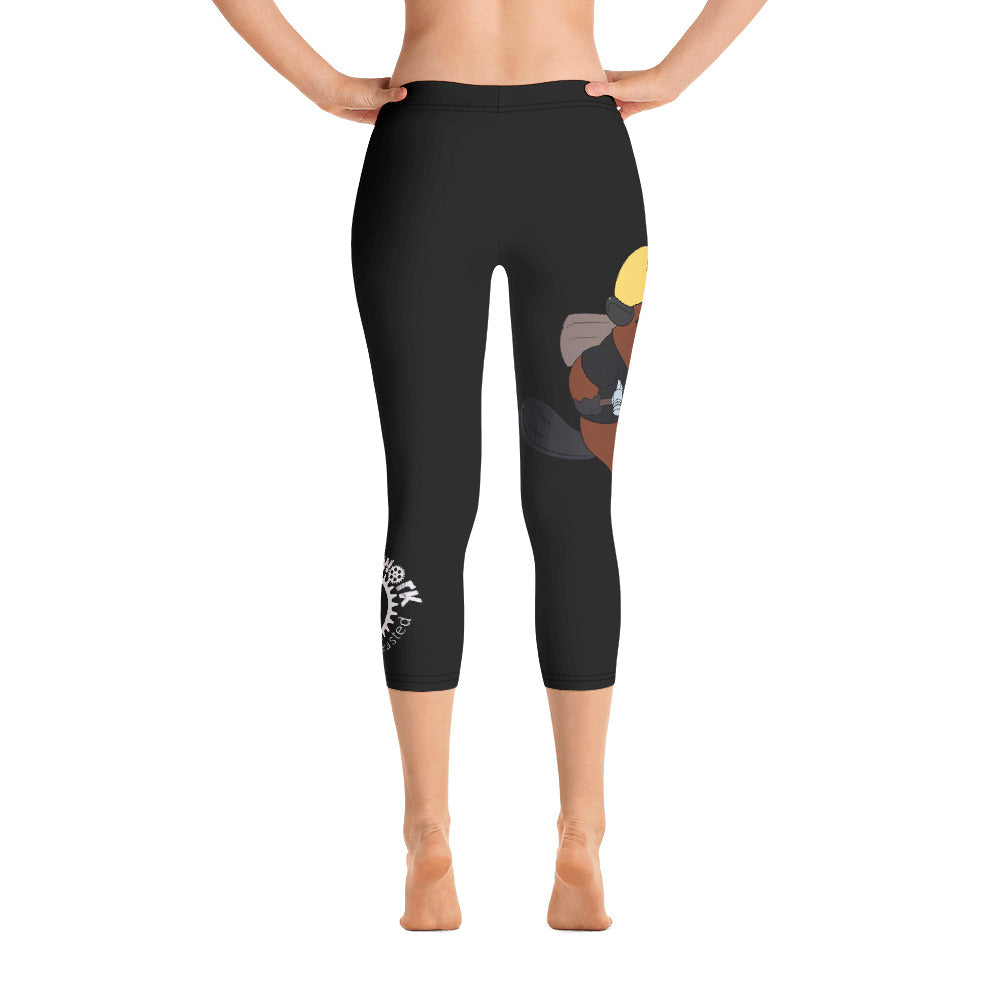 Clockwork Beaver Capri Leggings