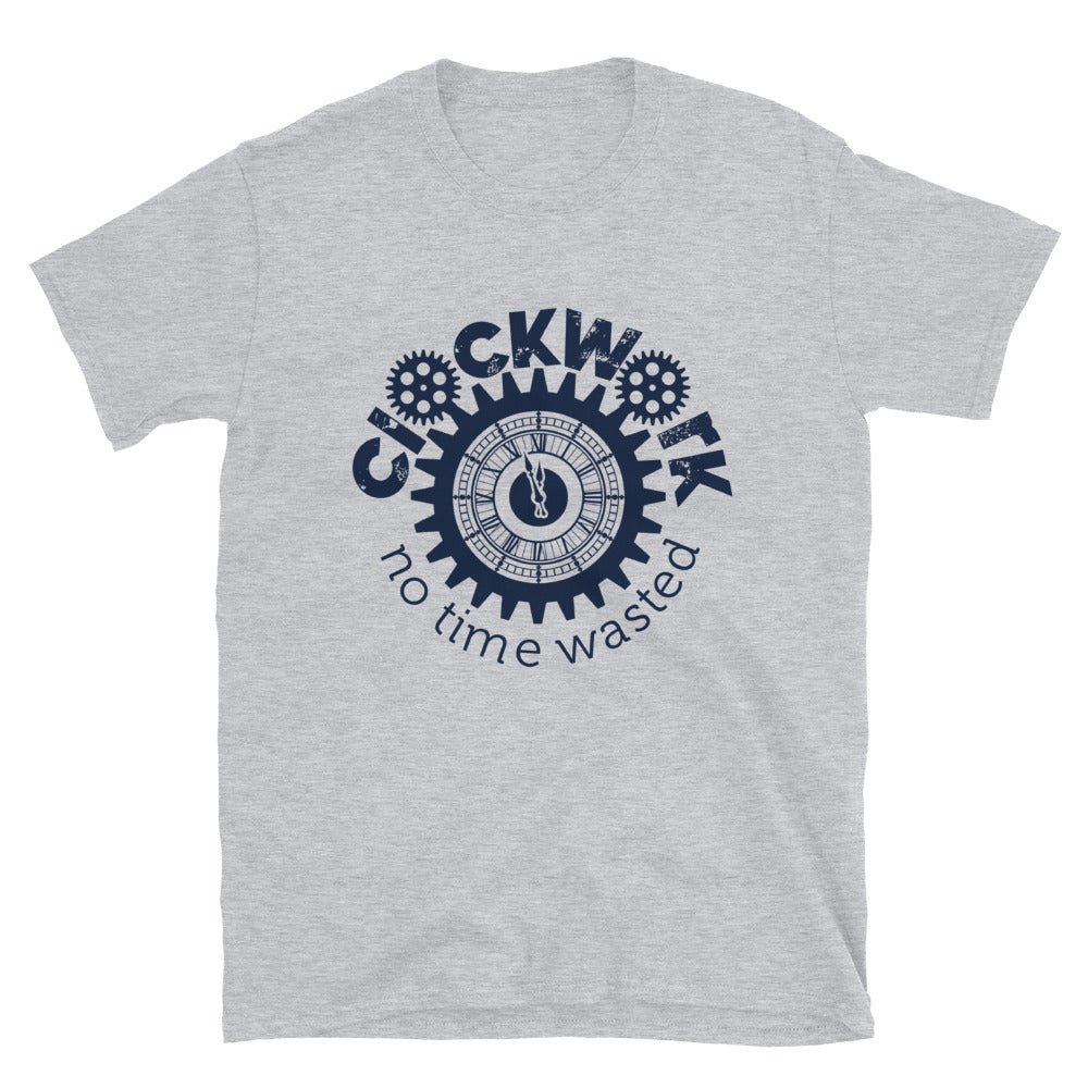 Clockwork Navy Logo Short-Sleeve Unisex T-Shirt