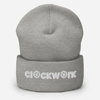 Clockwork word embroidery skully hat