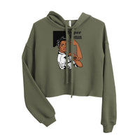 Clockwork Super Woman Crop Hoodie