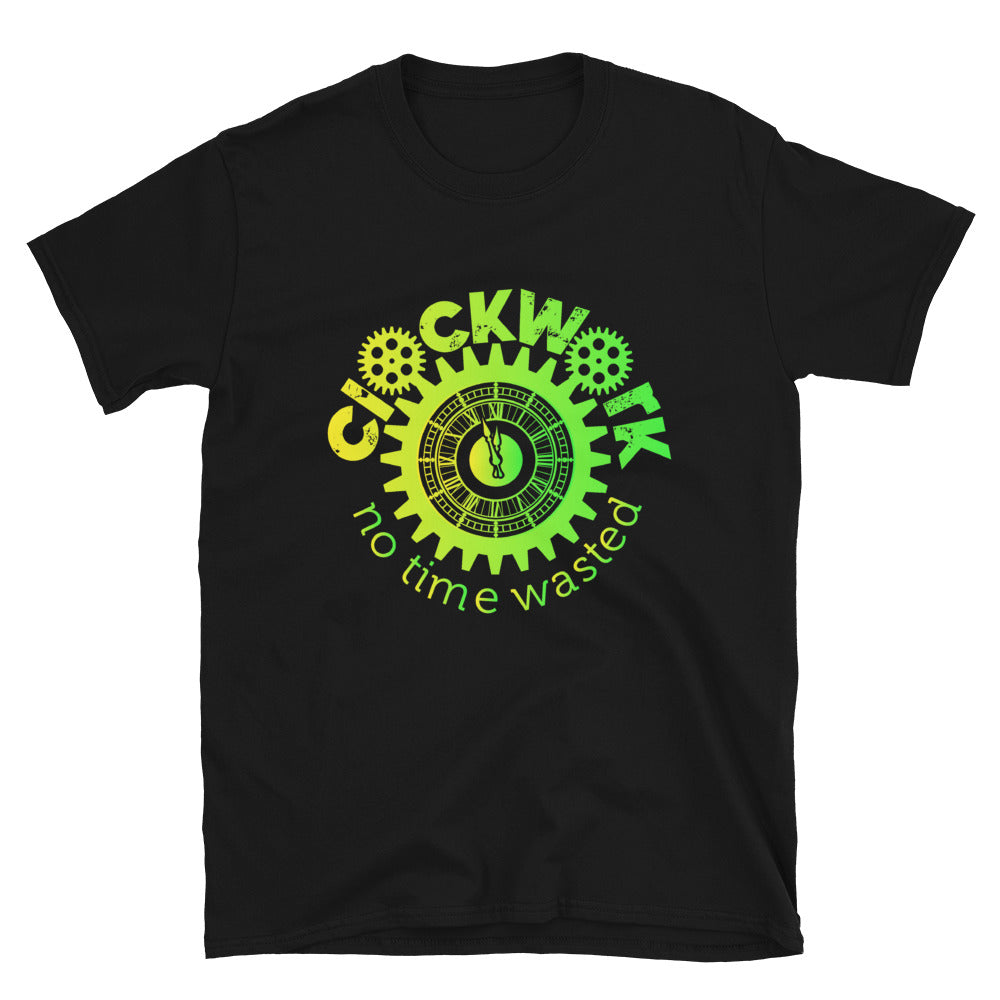 Yellow Green Clockwork Short-Sleeve Unisex T-Shirt