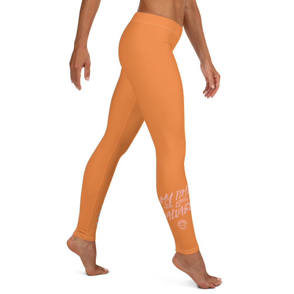 Orange Clockwork Leggings
