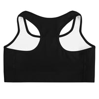 Red Black and White Sports bra