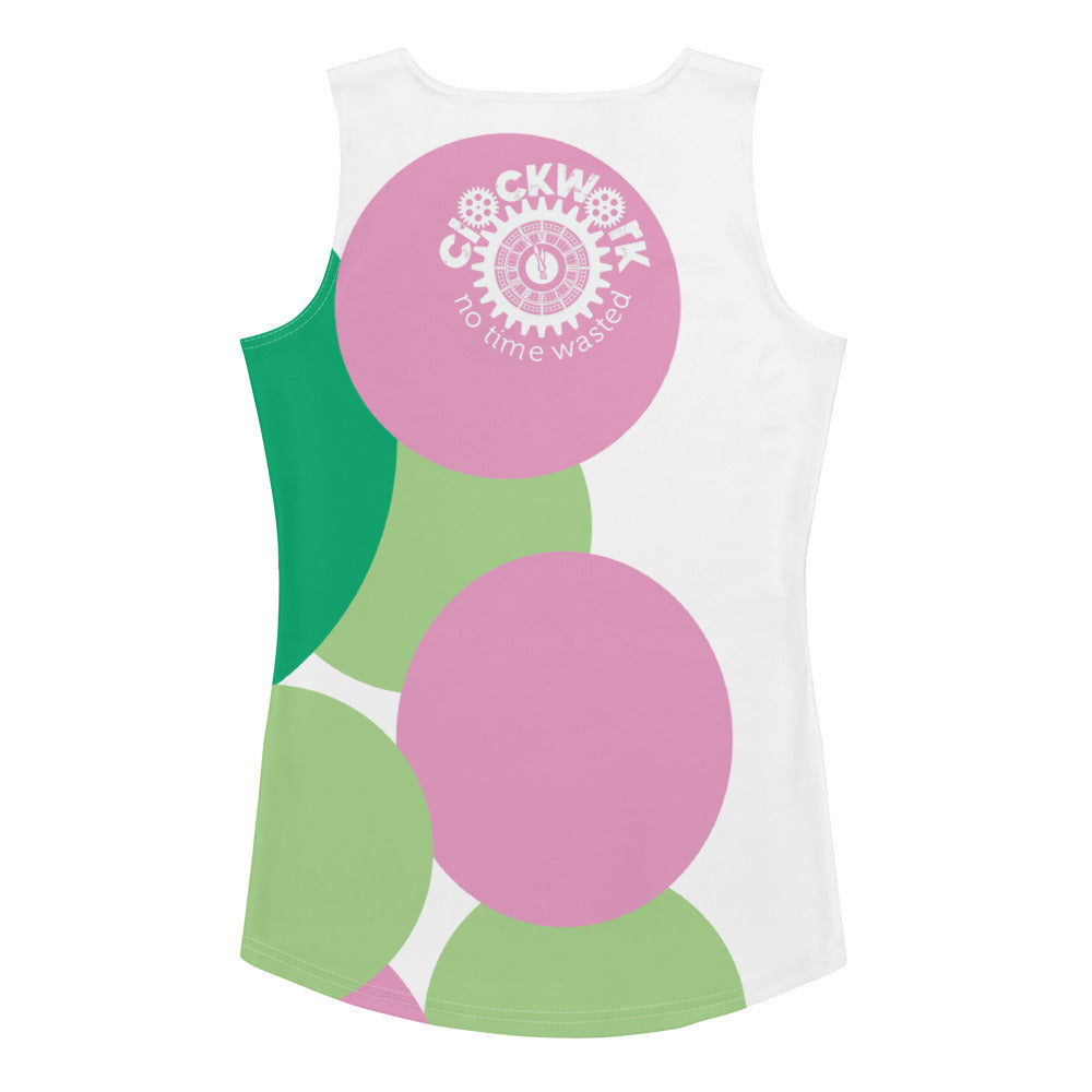 Trust Yo Grind Pink And Green Sublimation Cut & Sew Tank Top