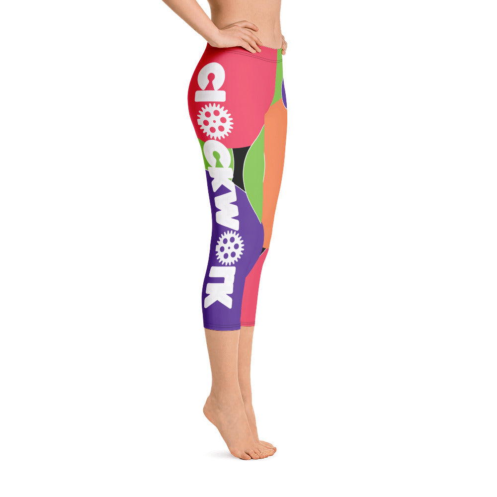 Clockwork Colorful leggings Capri Leggings