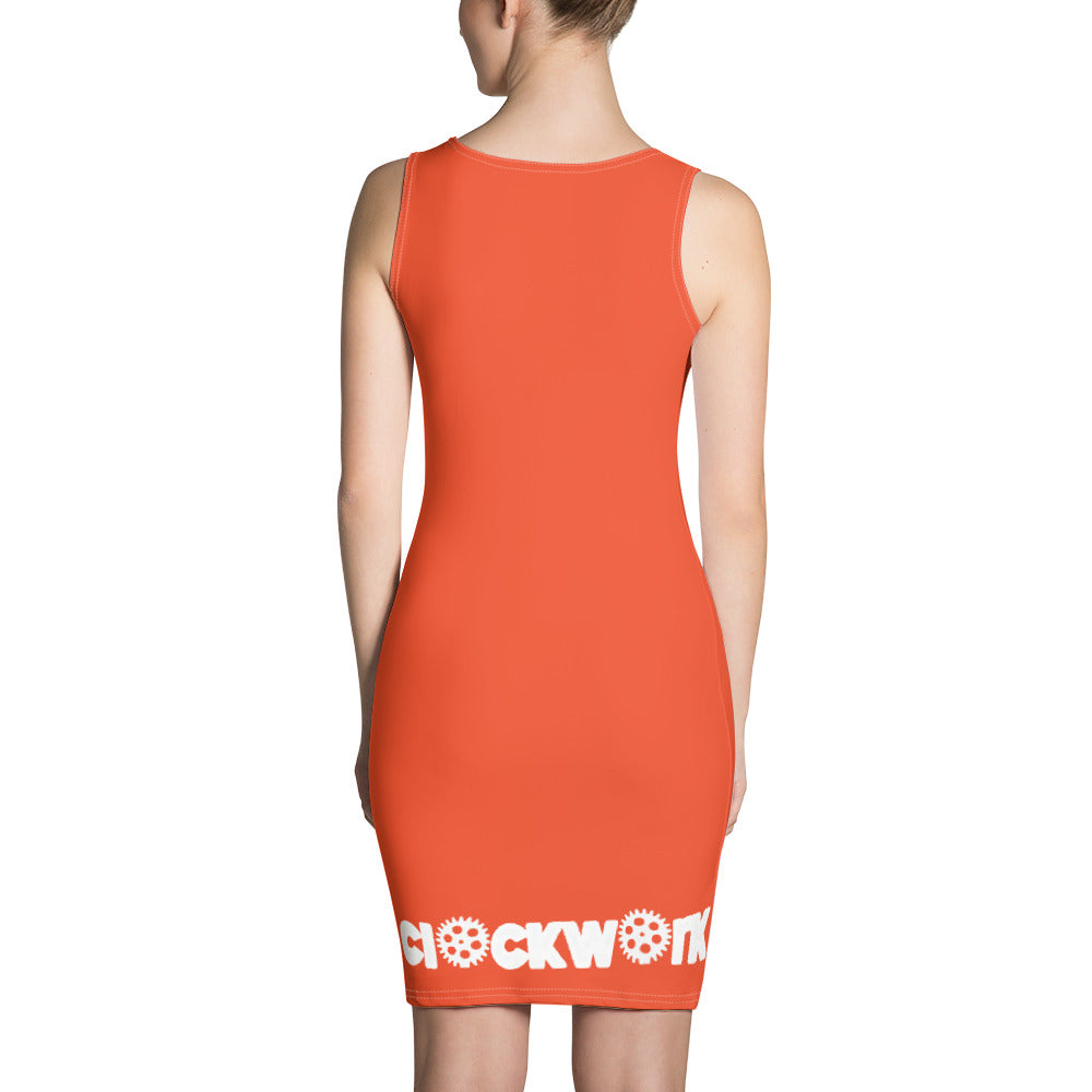 Orange Clockwork Dress