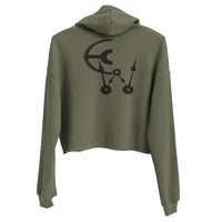 Clockwork Super Woman Crop Hoodie