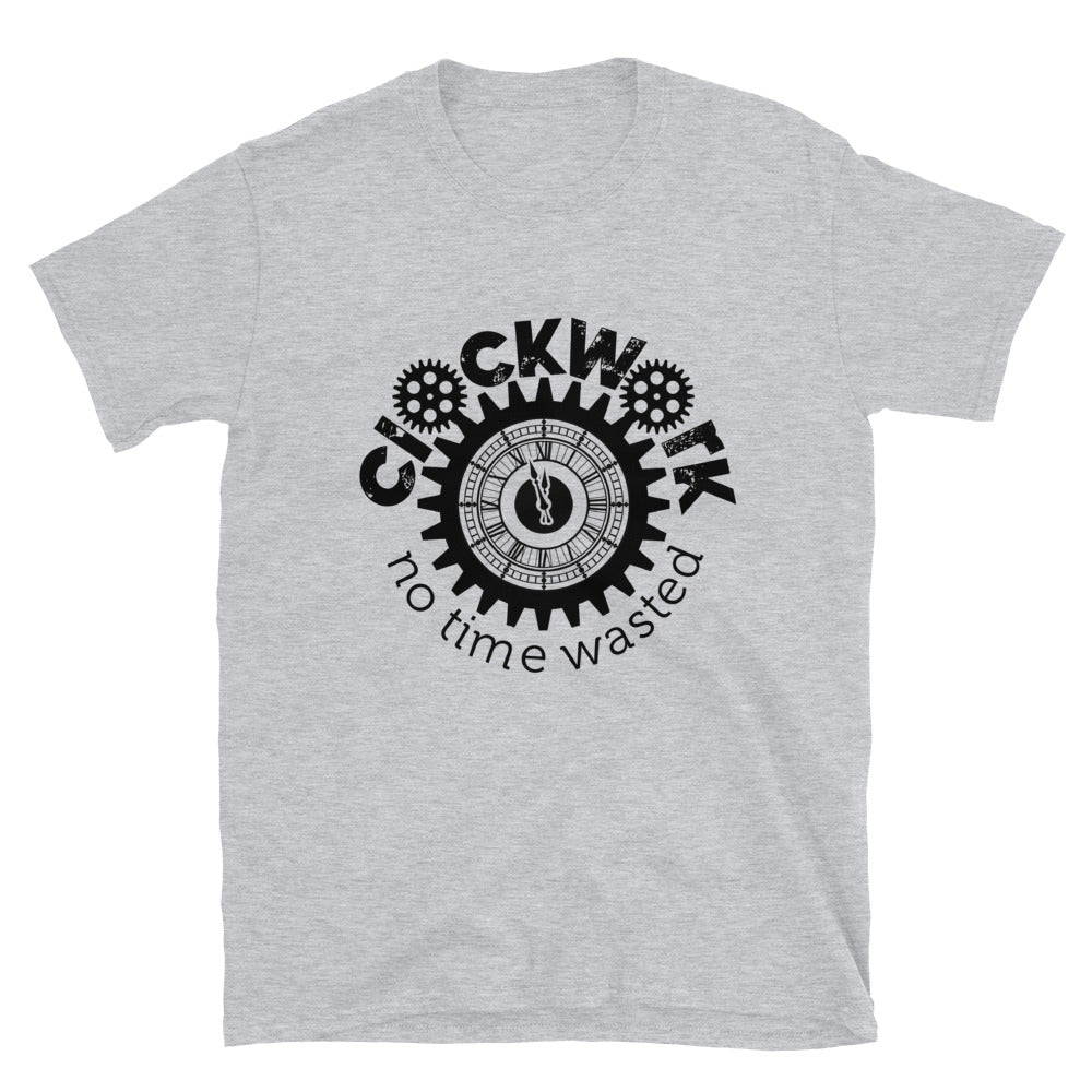 Clockwork Black Logo Short-Sleeve Unisex T-Shirt