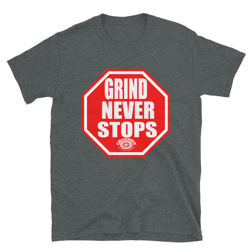 Grind Never Stops Clockwork Short-Sleeve Unisex T-Shirt