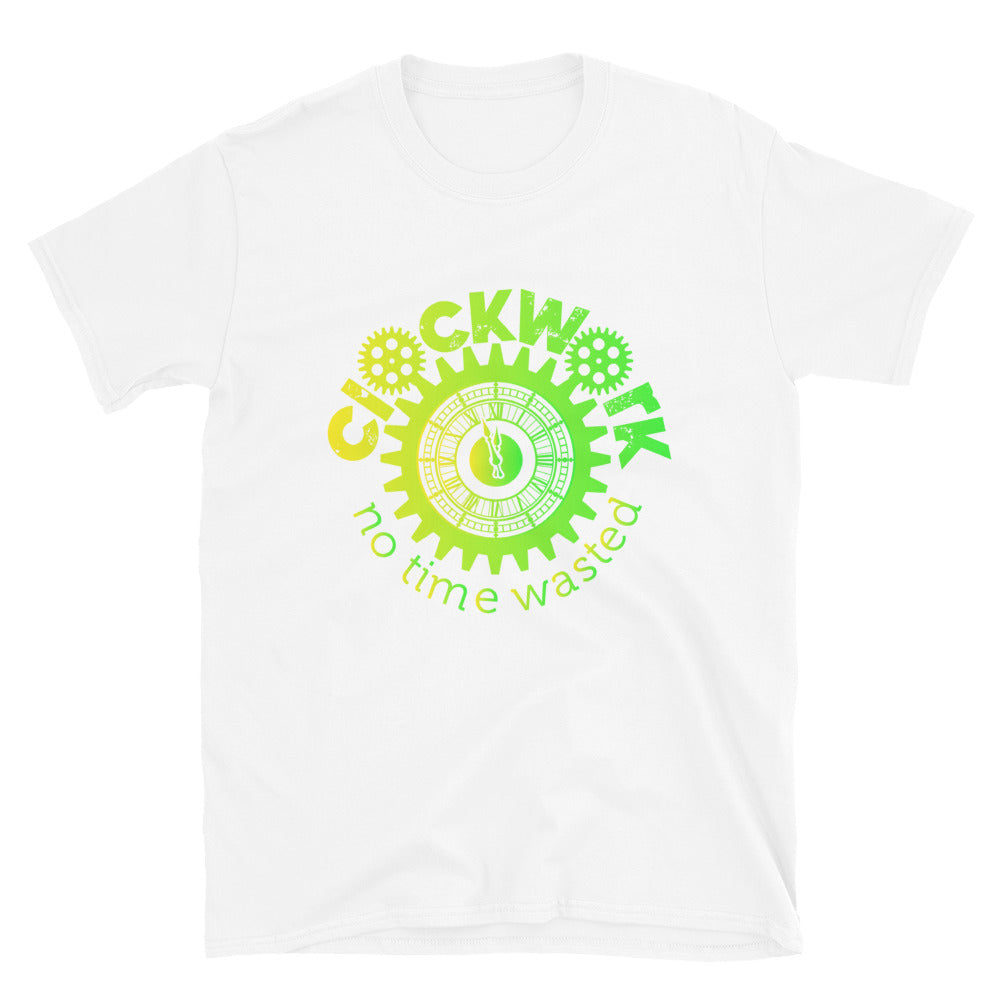 Yellow Green Clockwork Short-Sleeve Unisex T-Shirt