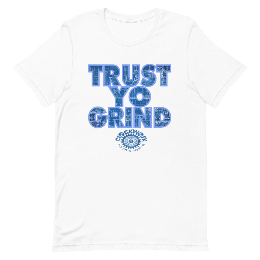 Trust Yo Grind Blueprint Short-Sleeve Unisex T-Shirt