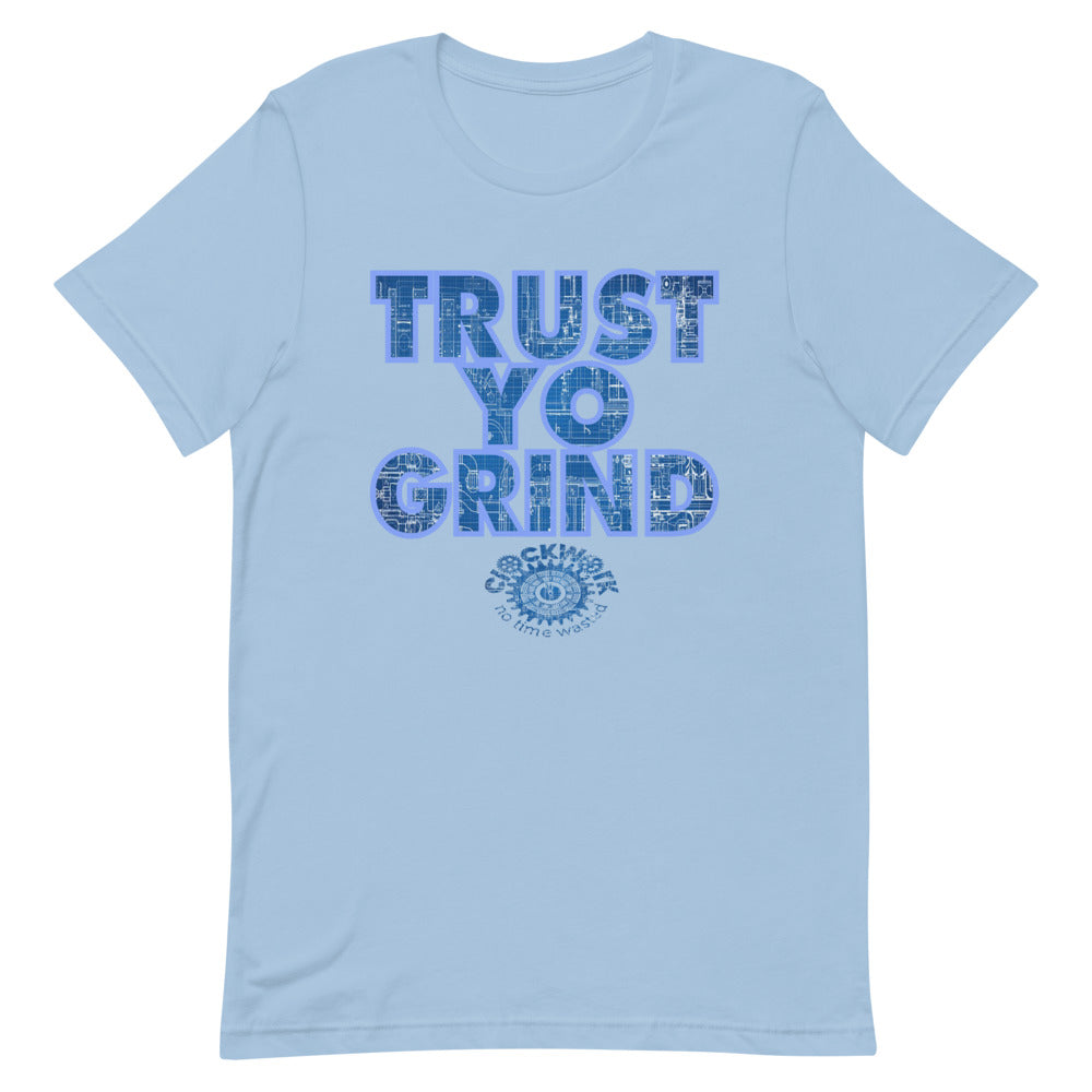 Trust Yo Grind Blueprint Short-Sleeve Unisex T-Shirt