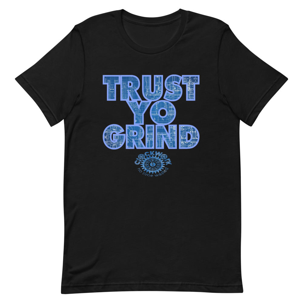 Trust Yo Grind Blueprint Short-Sleeve Unisex T-Shirt