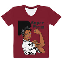 Clockwork Women's Dark Red T-shirt