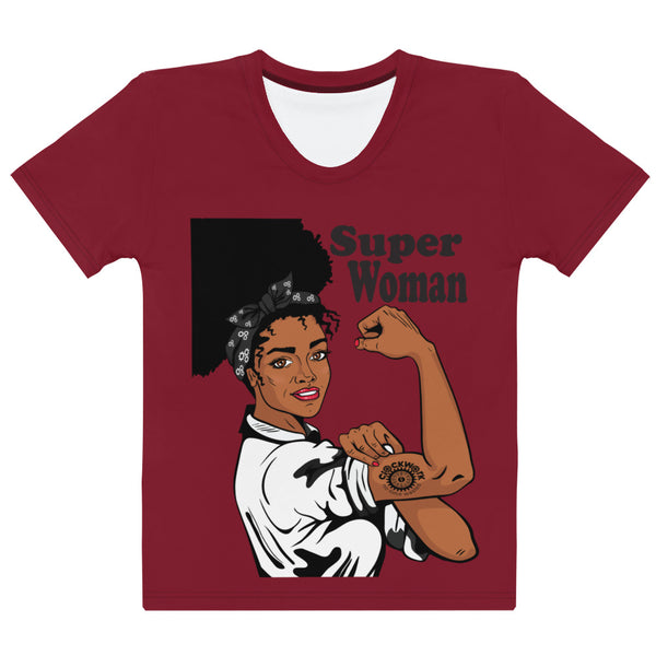 Clockwork Women's Dark Red T-shirt