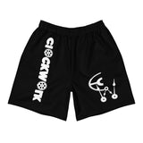 Clockwork White Word Logo Men's Athletic Long Shorts