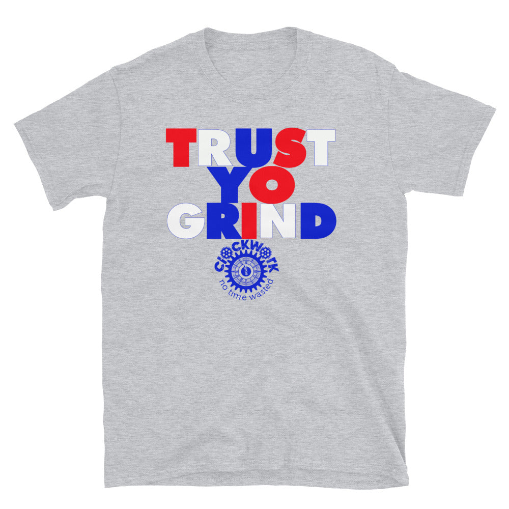 Trust Yo Grind Red, White, and Blue Short-Sleeve Unisex T-Shirt