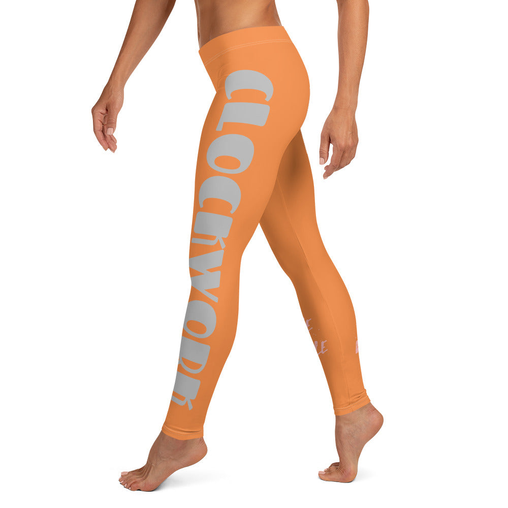Orange Clockwork Leggings