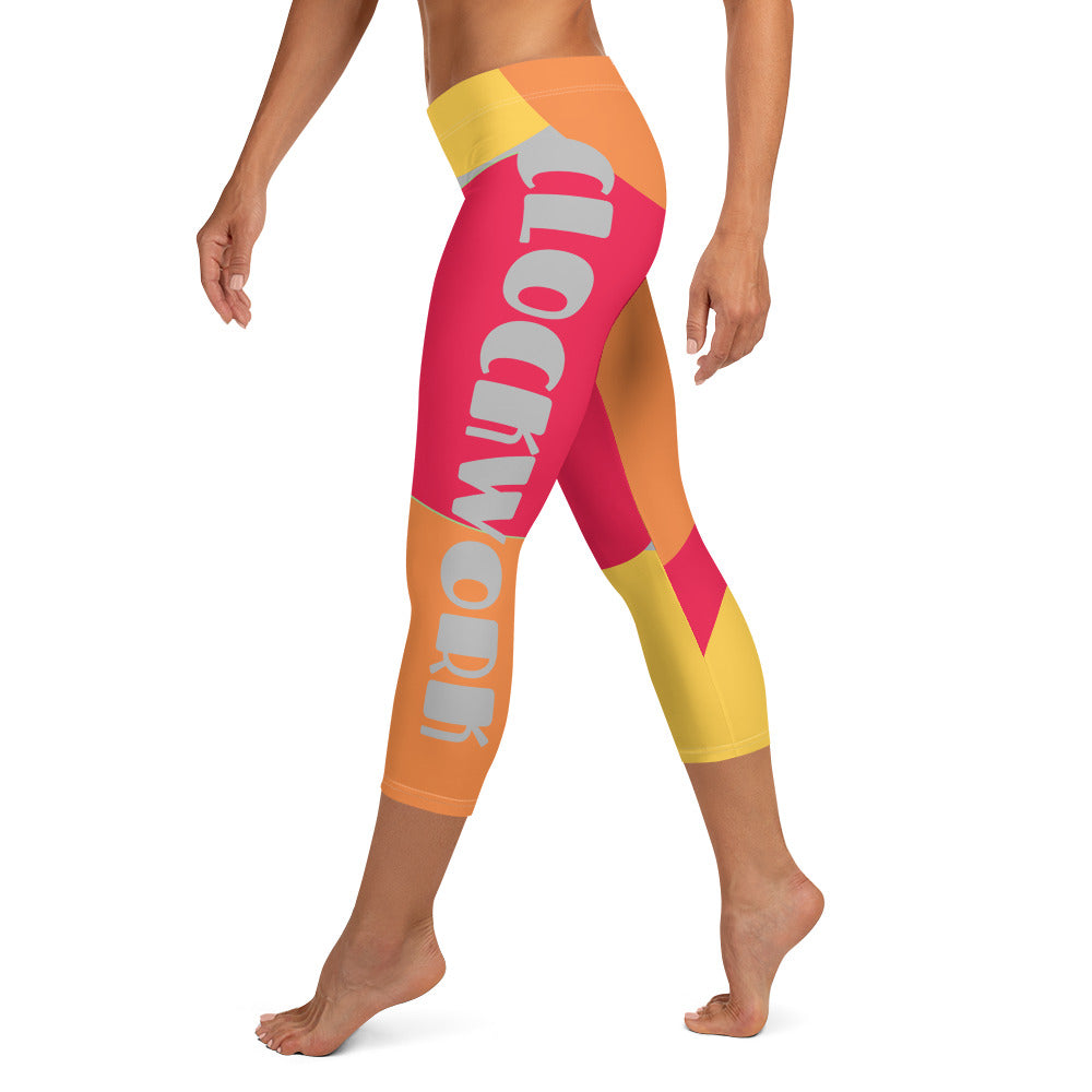 Clockwork hot punch Capri Leggings