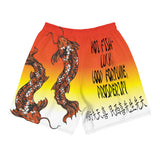 Clockwork Samurai- Koi Fish Men's Athletic Long Shorts