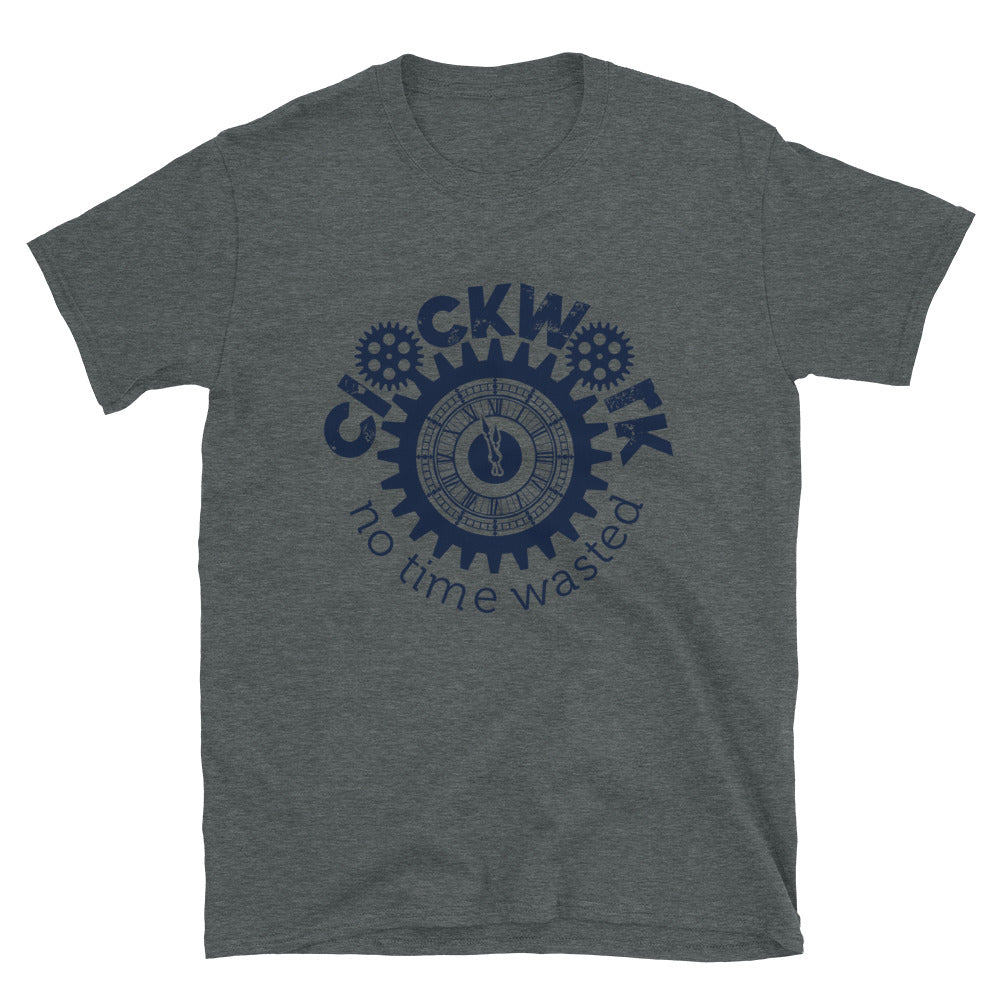 Clockwork Navy Logo Short-Sleeve Unisex T-Shirt