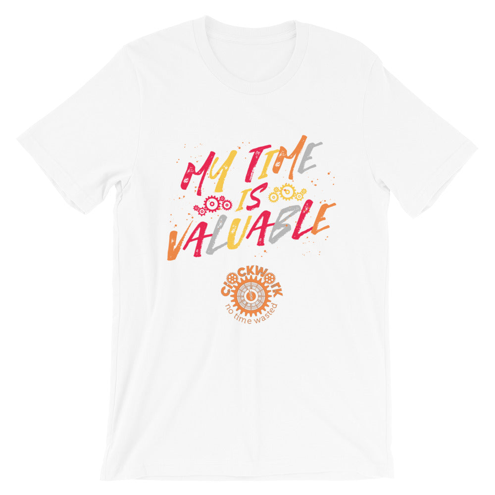 Hot Punch pink Clockwork Short-Sleeve Unisex T-Shirt