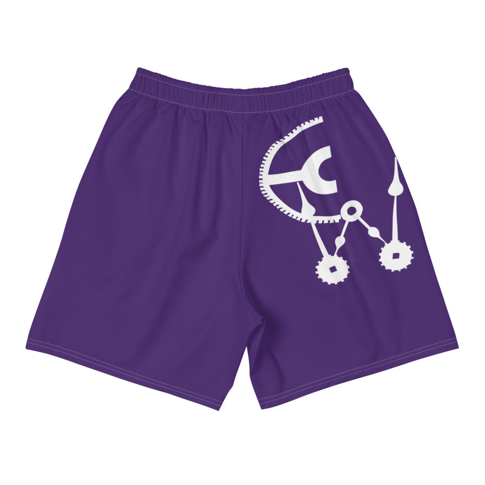 Purple Clockwork Athletic Long Shorts