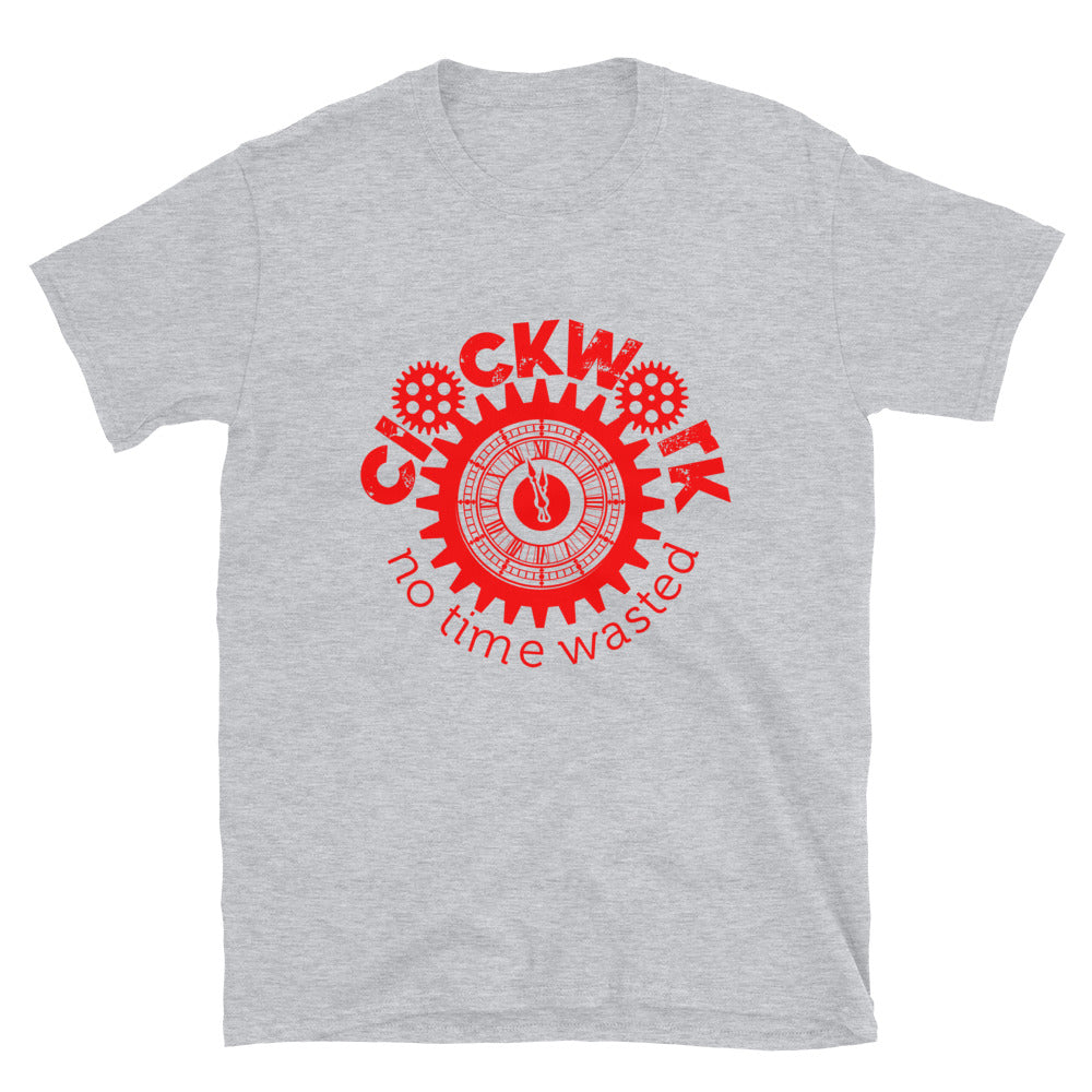 Red Clockwork Logo Short-Sleeve Unisex T-Shirt