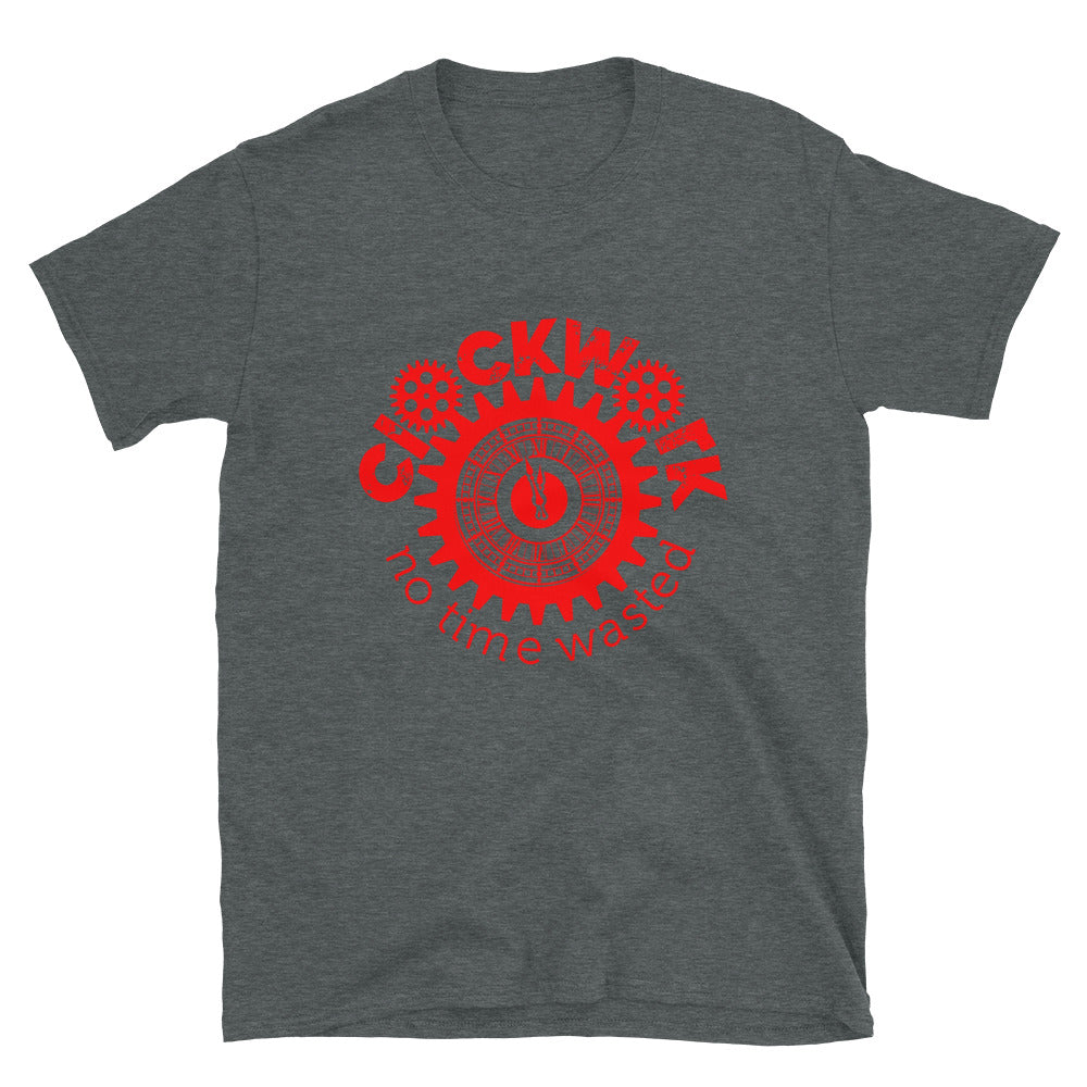 Red Clockwork Logo Short-Sleeve Unisex T-Shirt