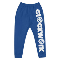 Clockwork Word Logo  Blue Men's Joggers