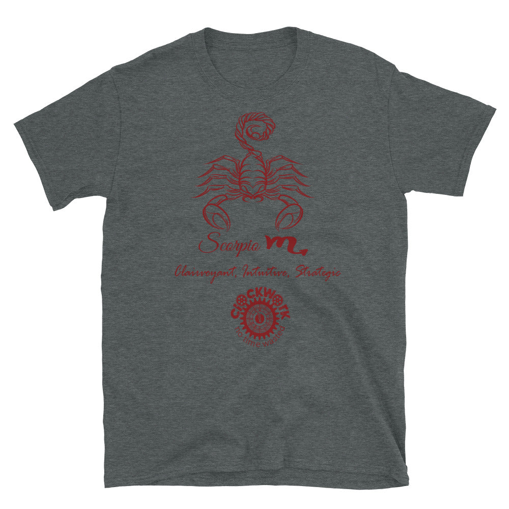 Scorpio Clockwork Zodiac Short-Sleeve Unisex T-Shirt