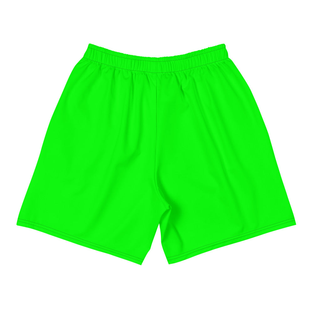 Lime Green Clockwork Men's Athletic Long Shorts