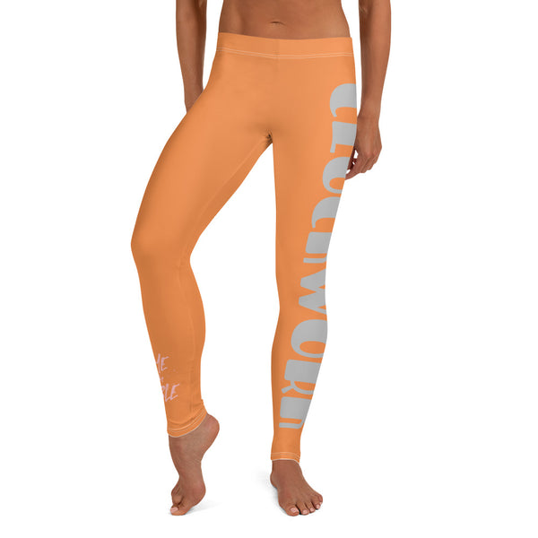 Orange Clockwork Leggings