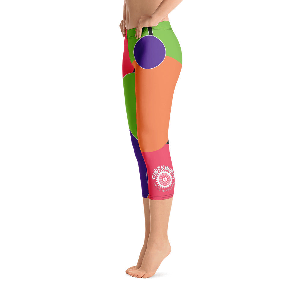 Clockwork Colorful leggings Capri Leggings