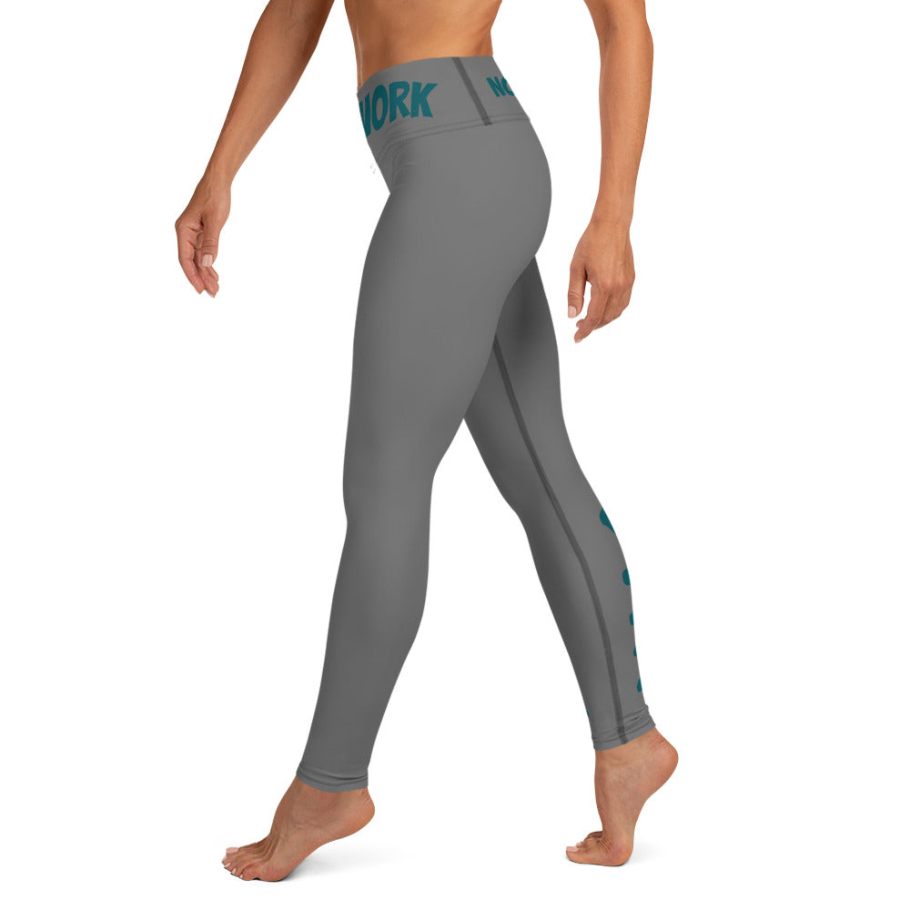 Grey and Blue Green Yoga Leggings