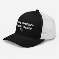 Make America Grind Again Clockwork Trucker Hats