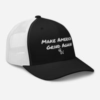 Make America Grind Again Clockwork Trucker Hats