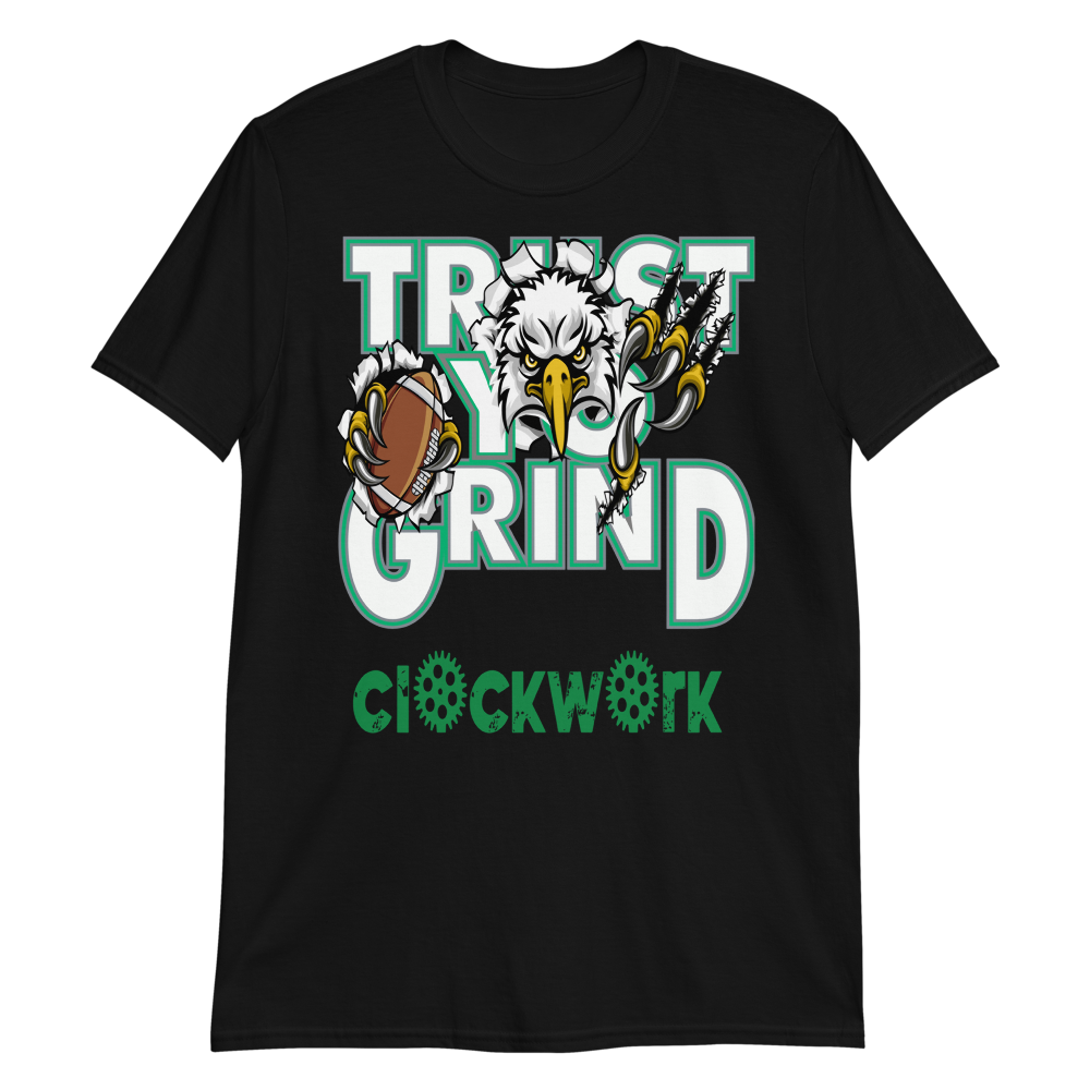 Trust Yo Grind Clockwork NFL Eagles 2 Short-Sleeve Unisex T-Shirt