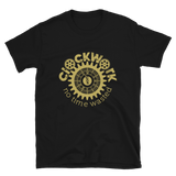 Black and Gold Clockwork Short-Sleeve Unisex T-Shirt