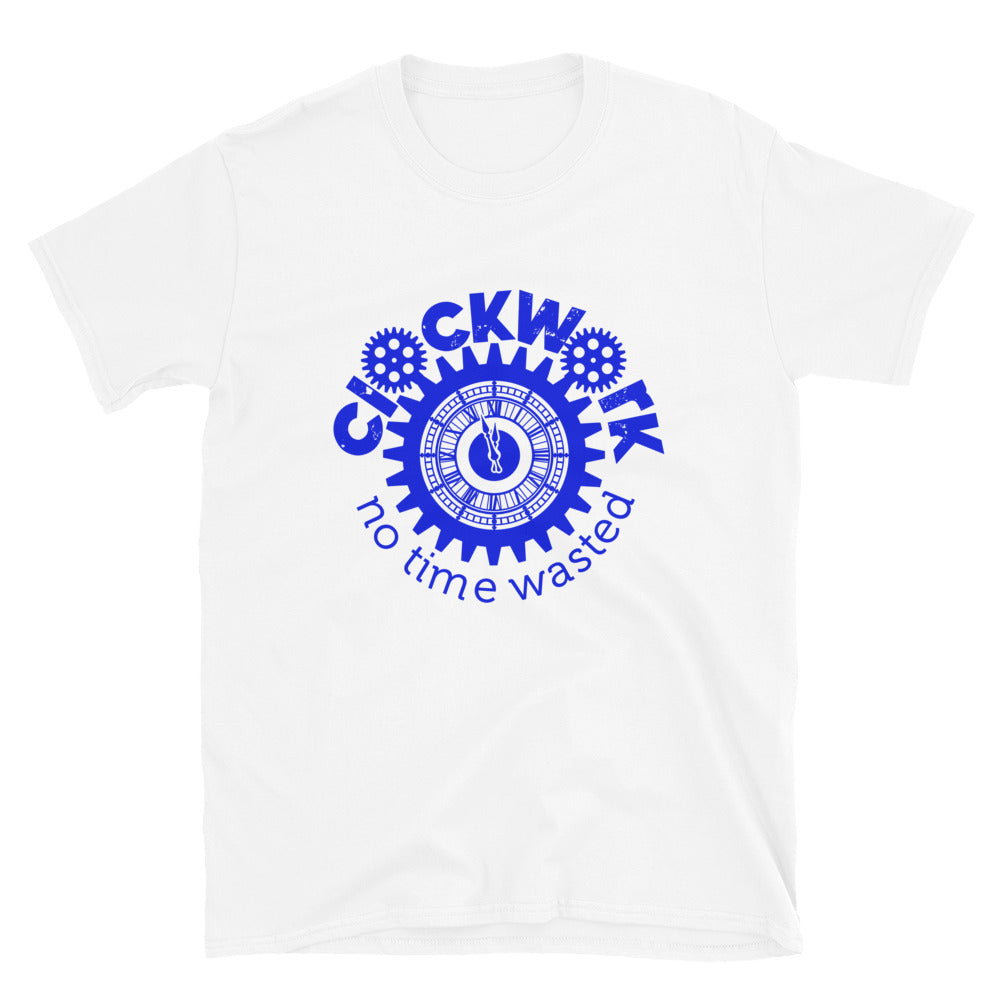 Clockwork Royal Blue Logo Short-Sleeve Unisex T-Shirt