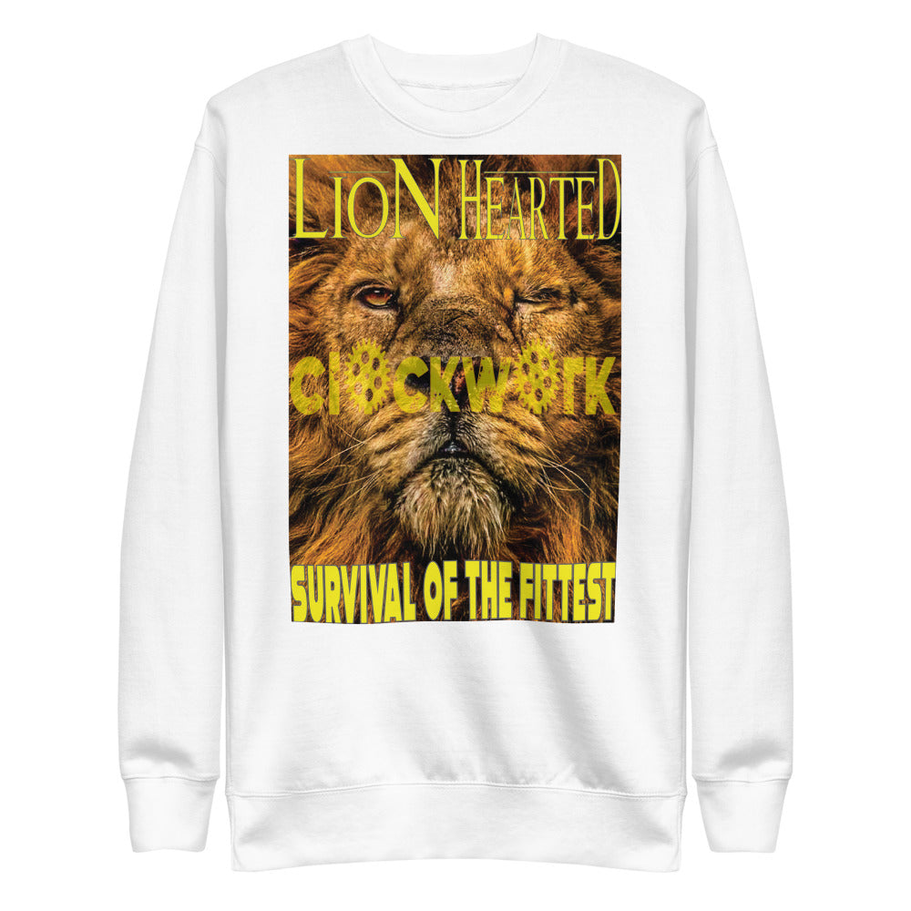 Clockwork Lion Hearted Unisex Fleece Pullover