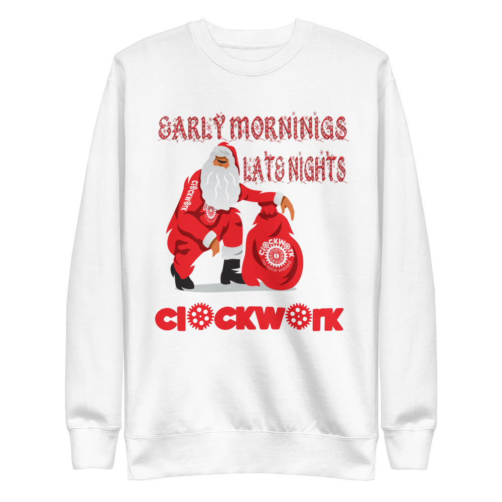Clockwork Santa Unisex Fleece Pullover