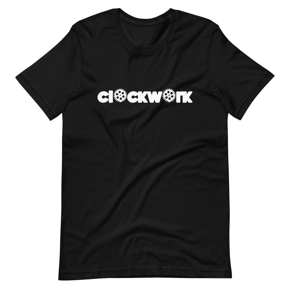 Clockwork white word Black Short-Sleeve Unisex T-Shirt