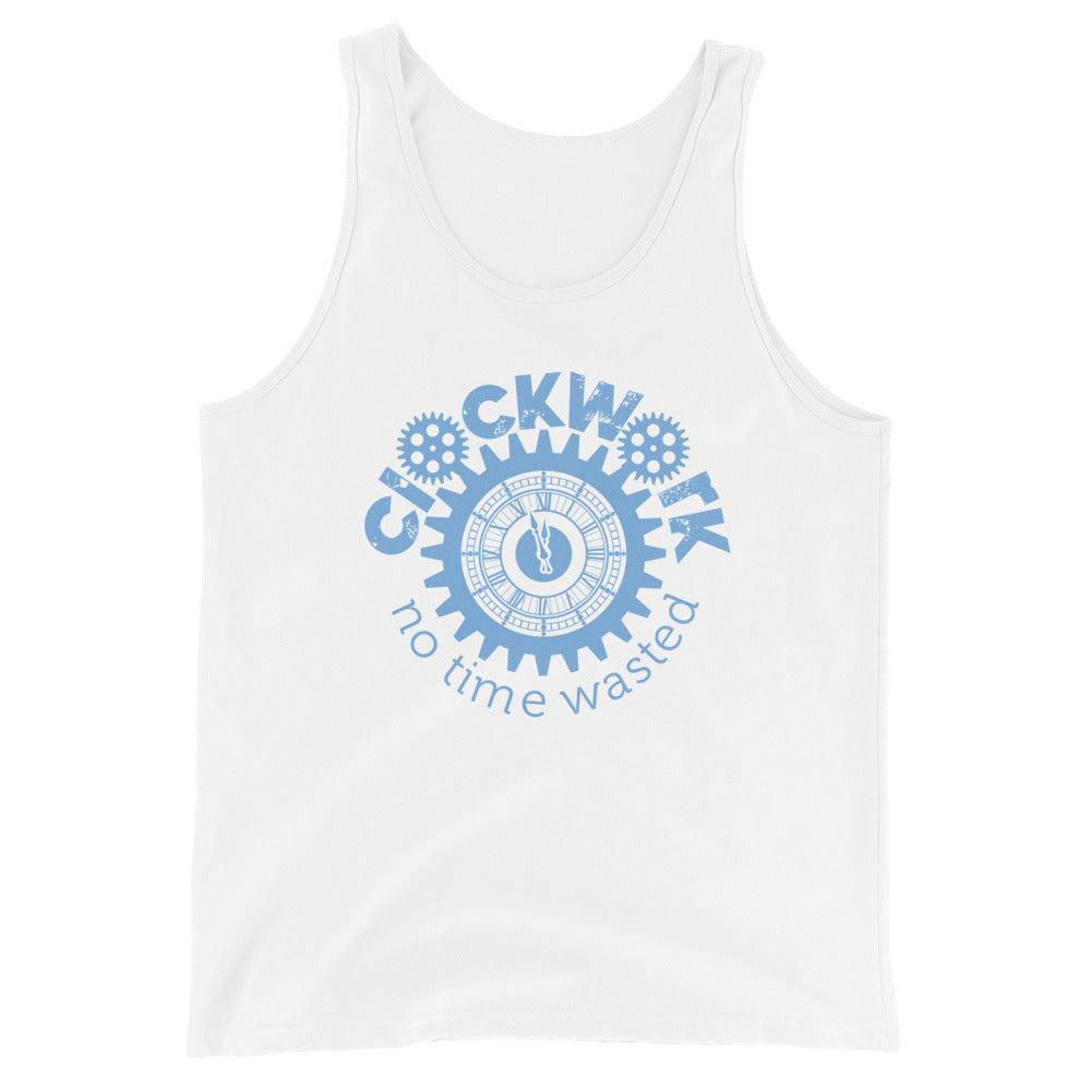 Baby Blue Clockwork Logo Tank Top