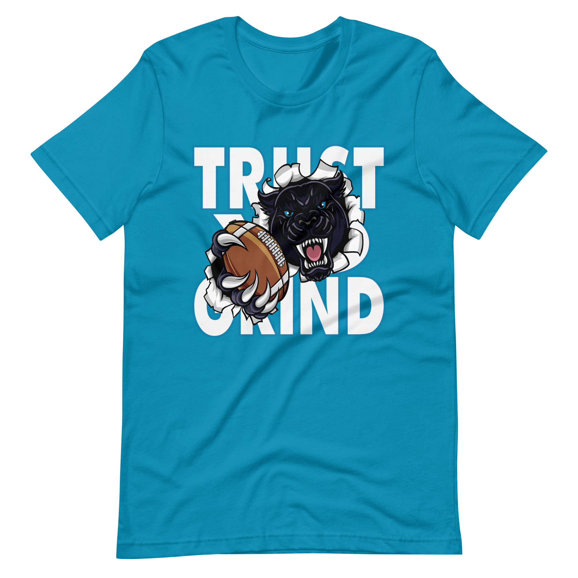 Trust yo grind 2 white with Carolina blue panthers NFL Unisex t-shirt
