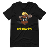 Clockwork Beaver/ Back Clockwork Logo Short-Sleeve Unisex T-Shirt