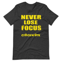 Never Lose Focus Clockwork Heather Grey Short-Sleeve Unisex T-Shirt