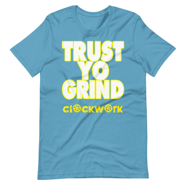 Clockwork Trust Yo Grind NFL Chargers Short-Sleeve Unisex T-Shirt