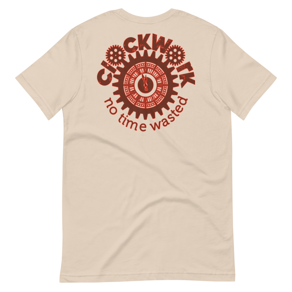 Trust Yo Grind Clockwork brown and orange Short-Sleeve Unisex T-Shirt